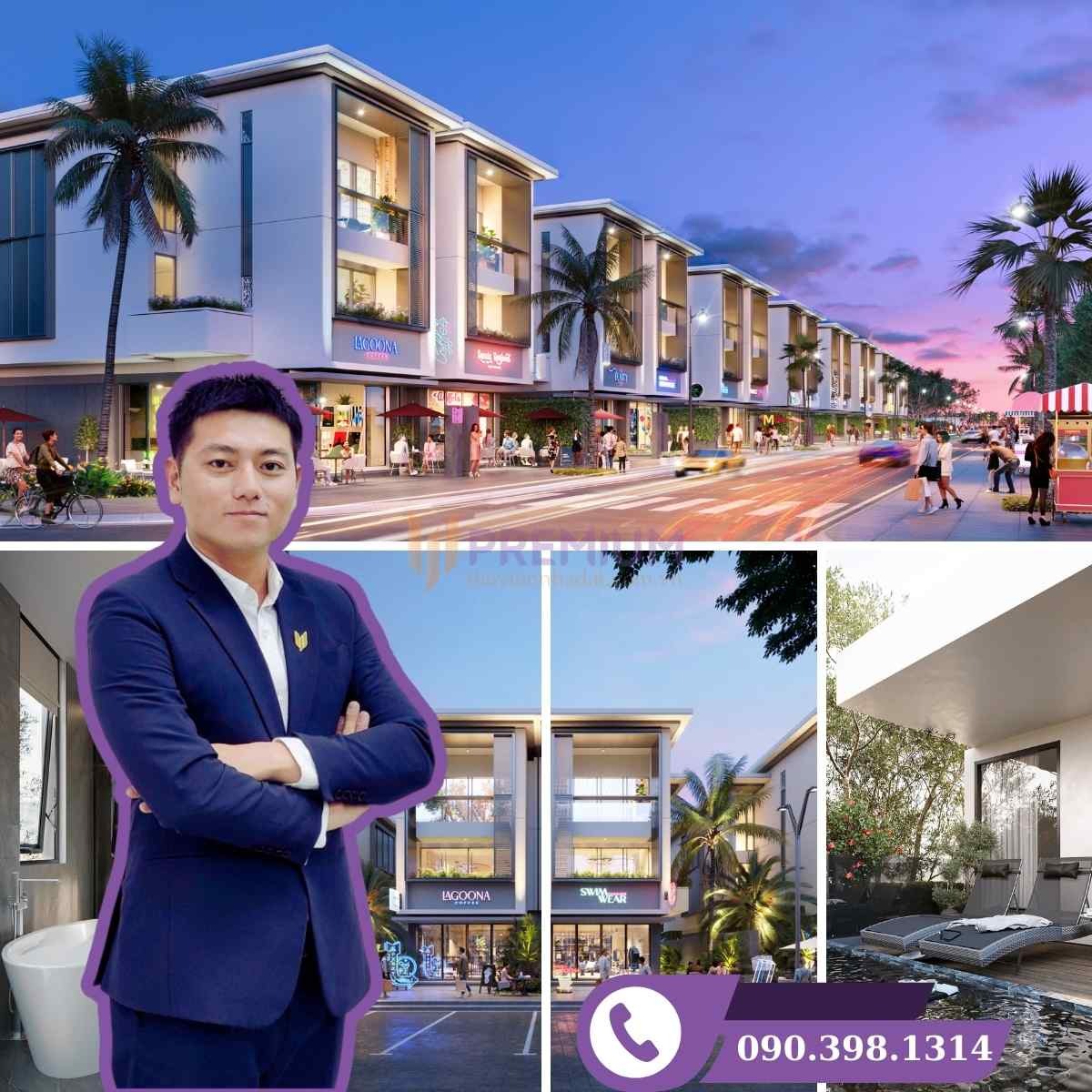Biệt thự Oceania Shop Villa Lagoona Bình Châu - Shophouse đẳng cấp mặt tiền biển, giá từ 32,9 - 34,8 tỷ đồng