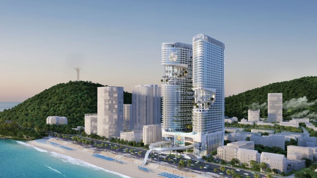 Hồ bơi vô cực tại dự án Fivestar Poseidon với tầm nhìn toàn cảnh ra biển Vũng Tàu.