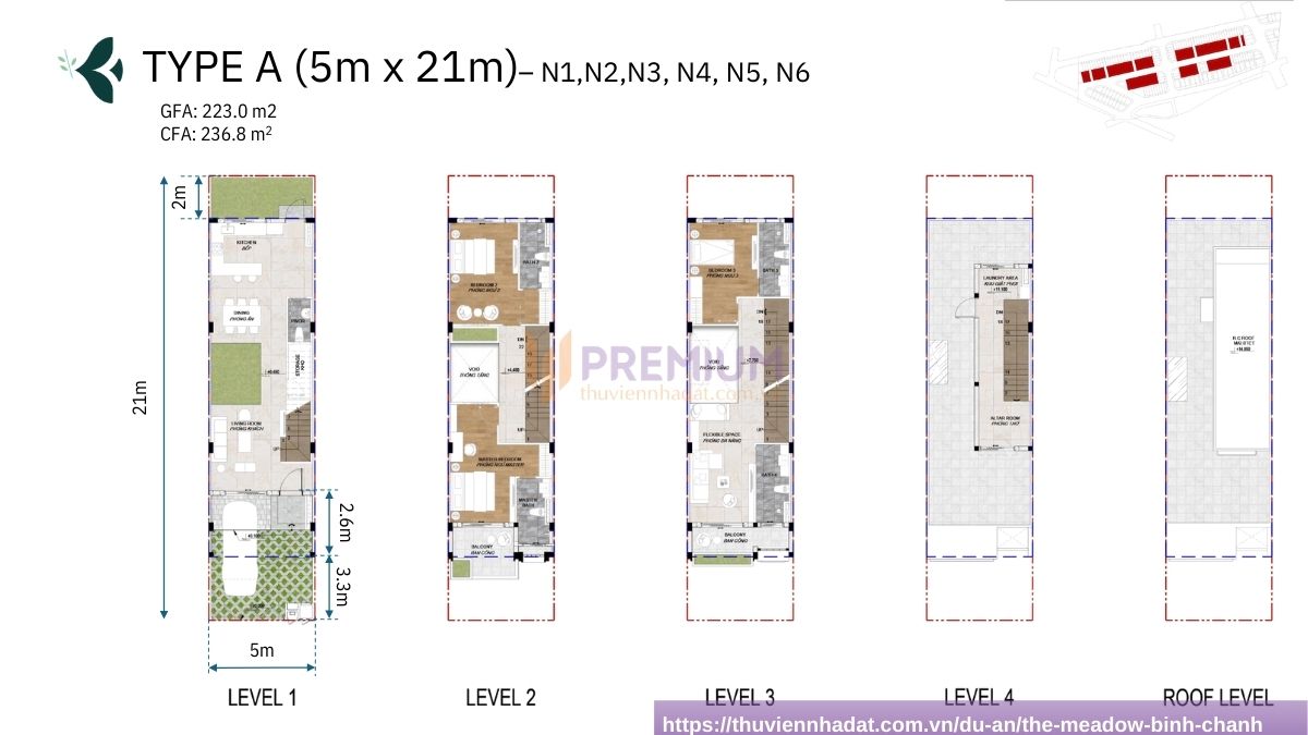 Layout The Meadow Bình Chánh