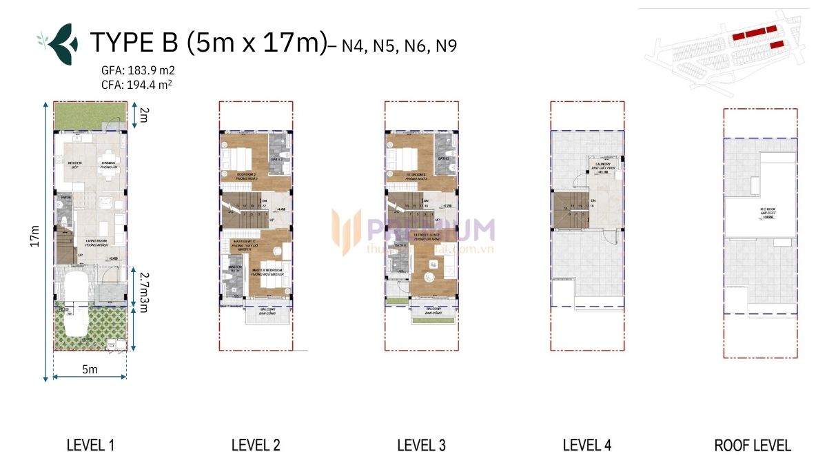 Layout The Meadow Bình Chánh