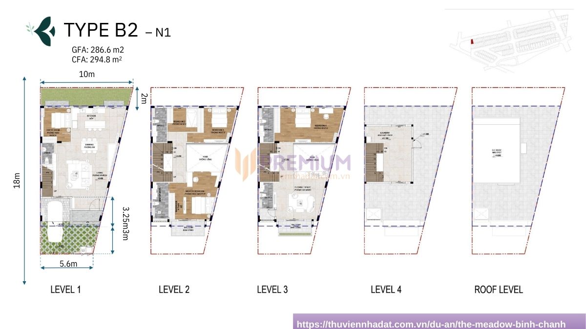 Layout The Meadow Bình Chánh