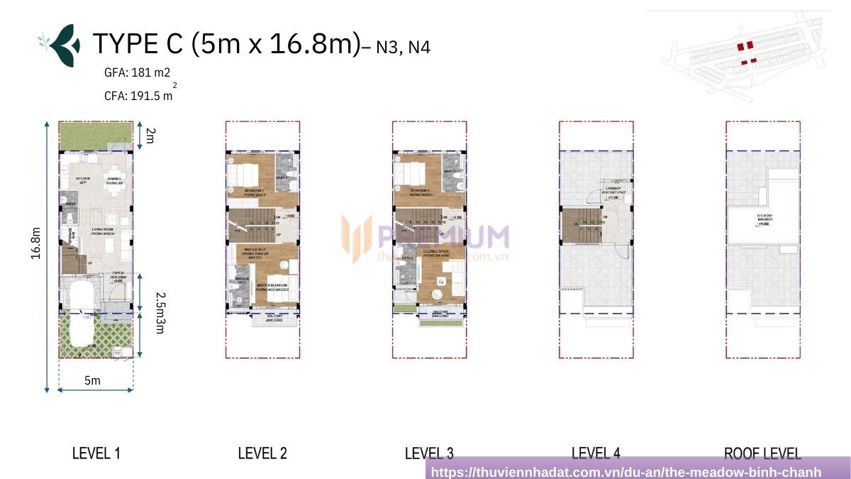 Layout The Meadow Bình Chánh