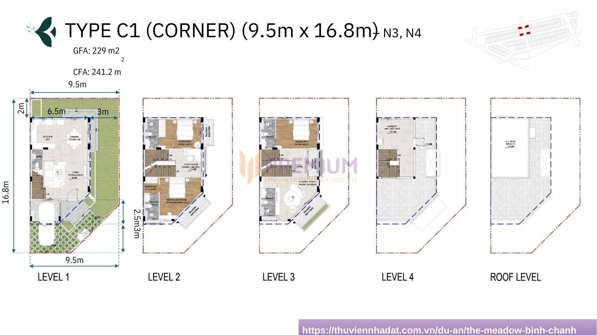 Layout The Meadow Bình Chánh