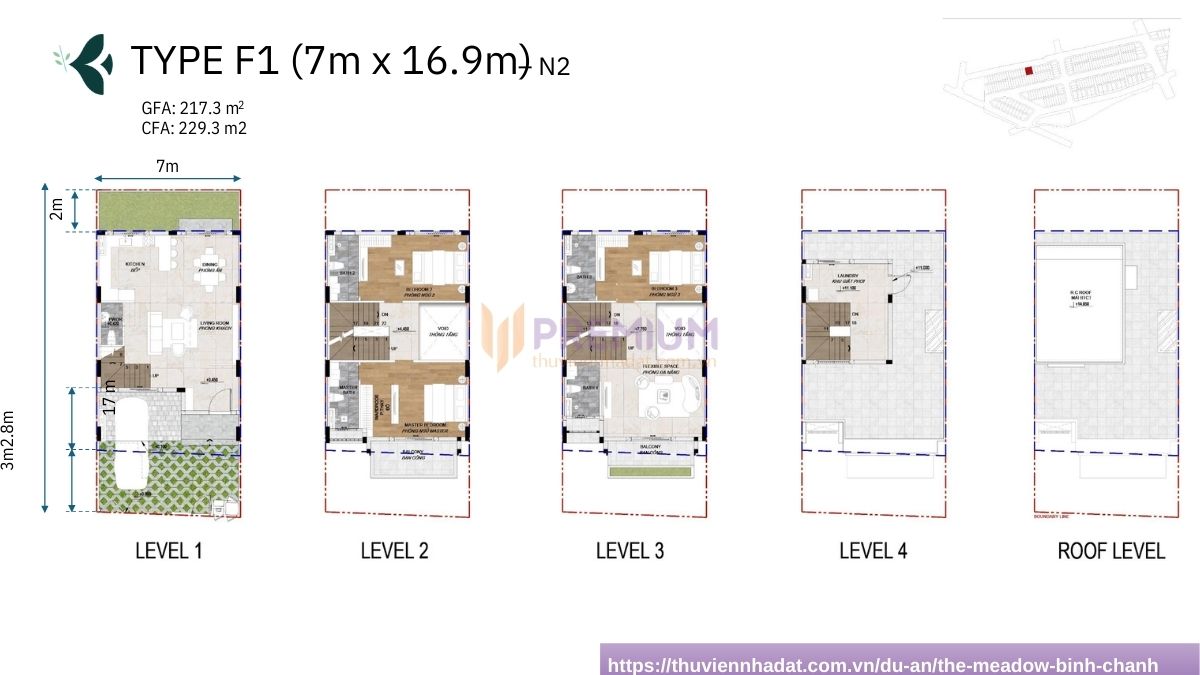 Layout The Meadow Bình Chánh