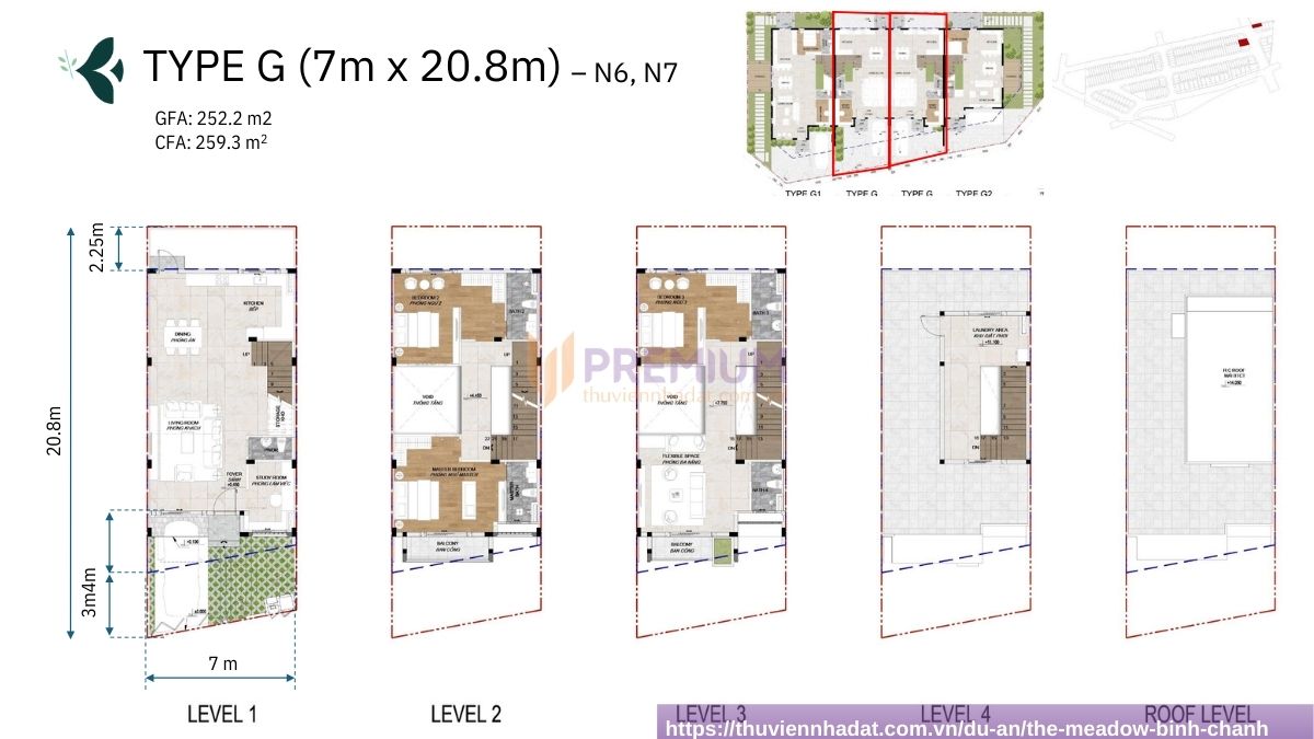 Layout The Meadow Bình Chánh