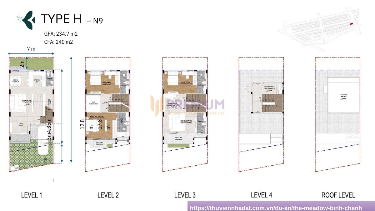 Layout The Meadow Bình Chánh