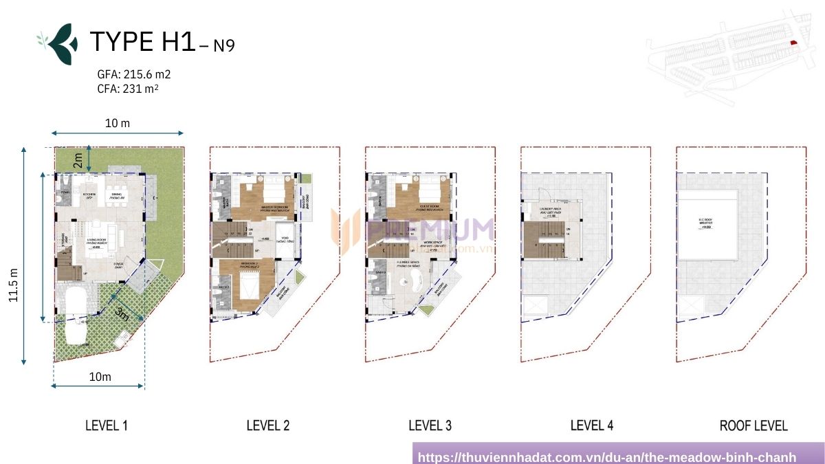 Layout The Meadow Bình Chánh