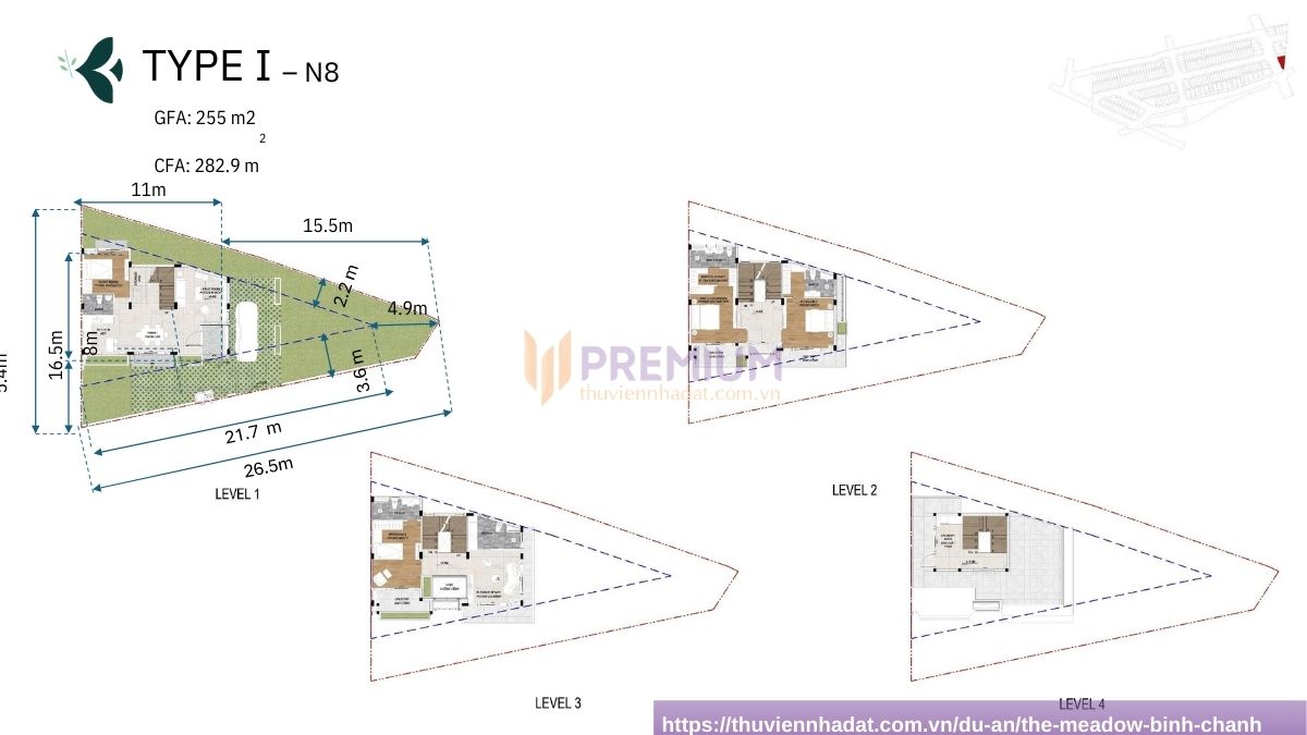 Layout The Meadow Bình Chánh