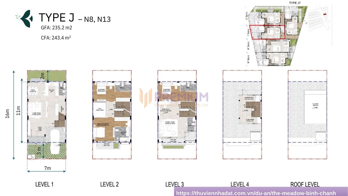 Layout The Meadow Bình Chánh