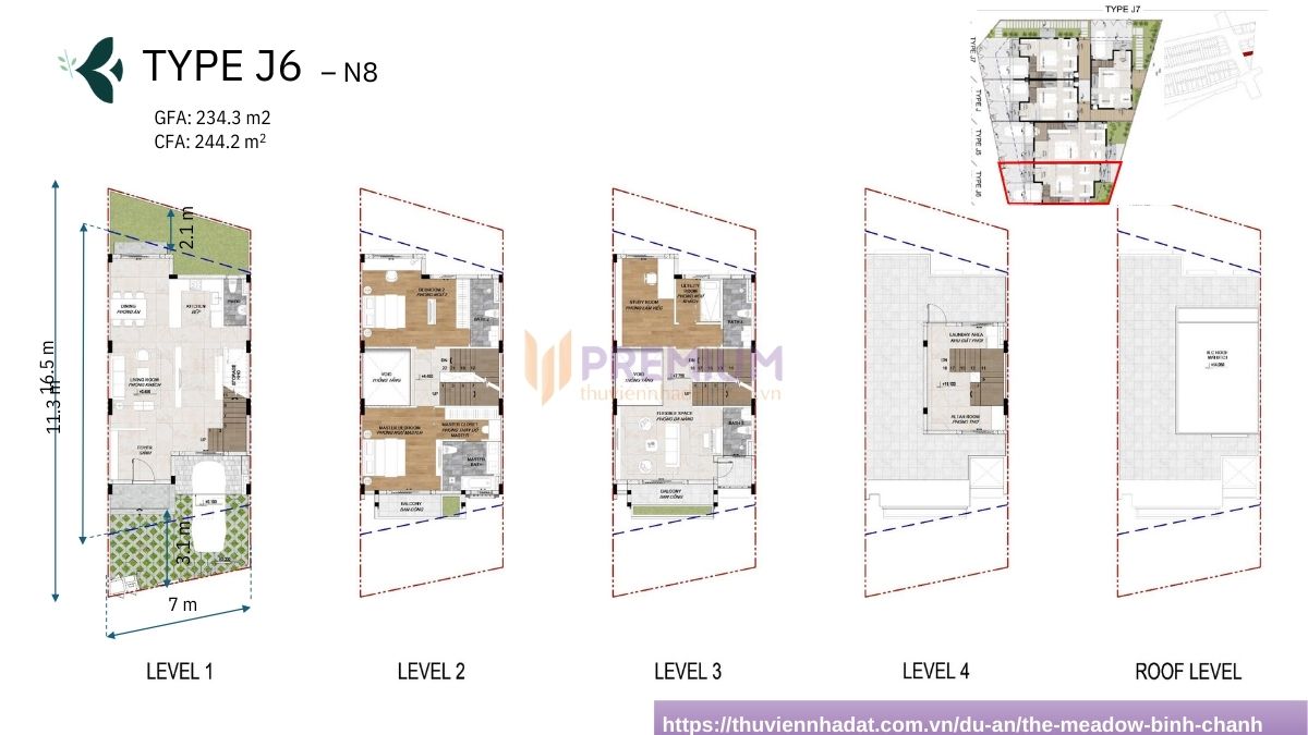 Layout The Meadow Bình Chánh