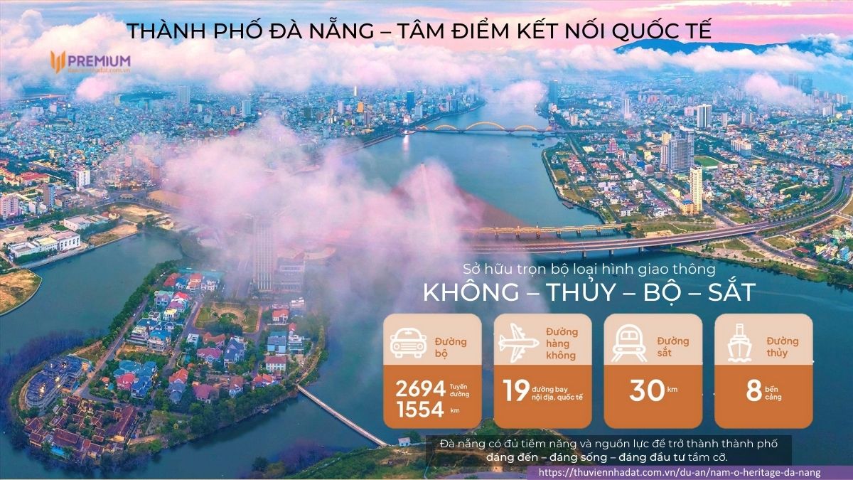 kết nối thành phố Đà Nẵng Nam Ô Heritage Đà Nẵng