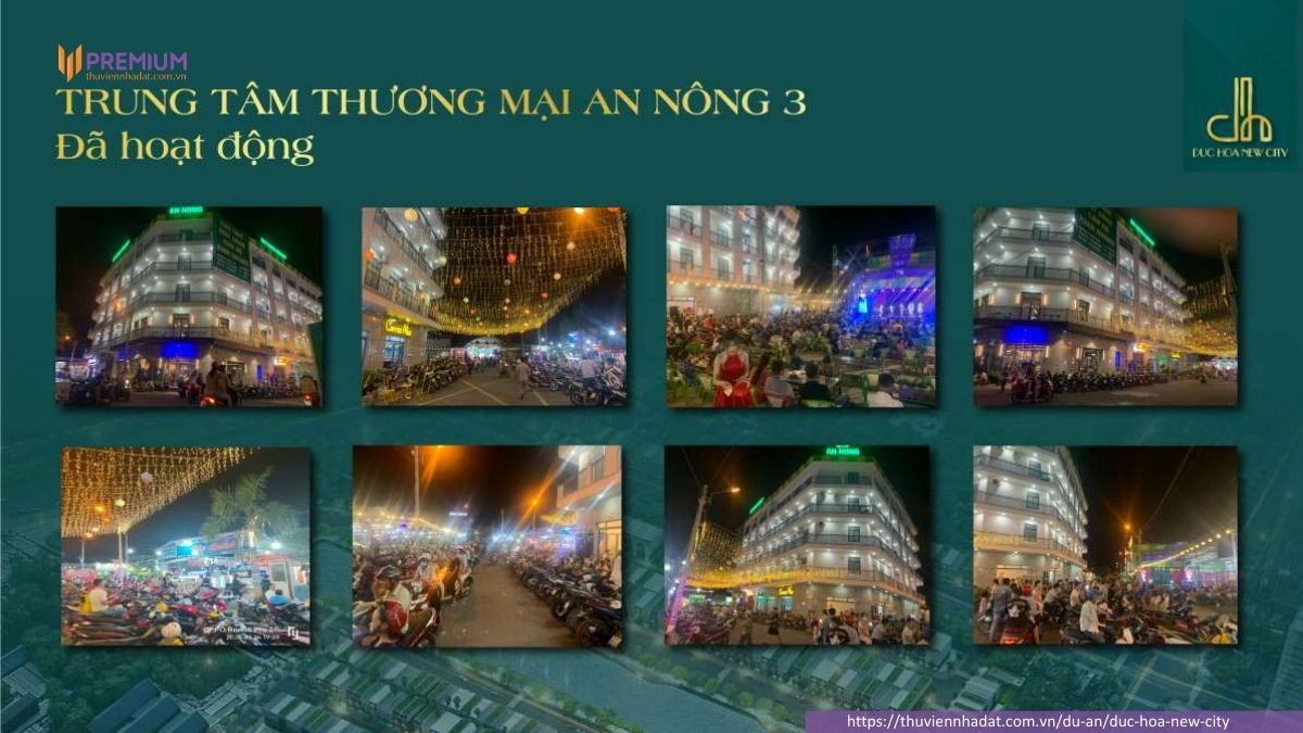 Trung tâm thương mại 4 tầng Đất nền Đức Hòa New City Long An