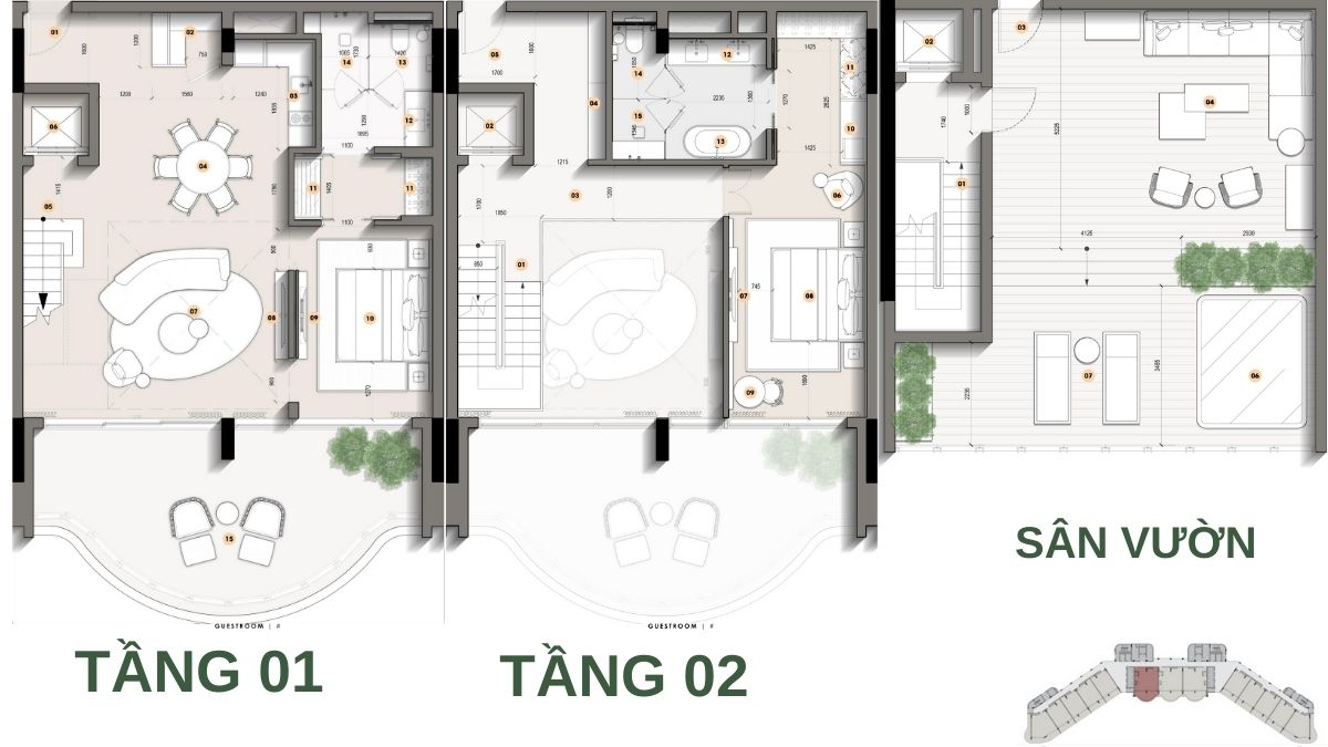 Layout Wyndham Grand Hotel Bình Châu