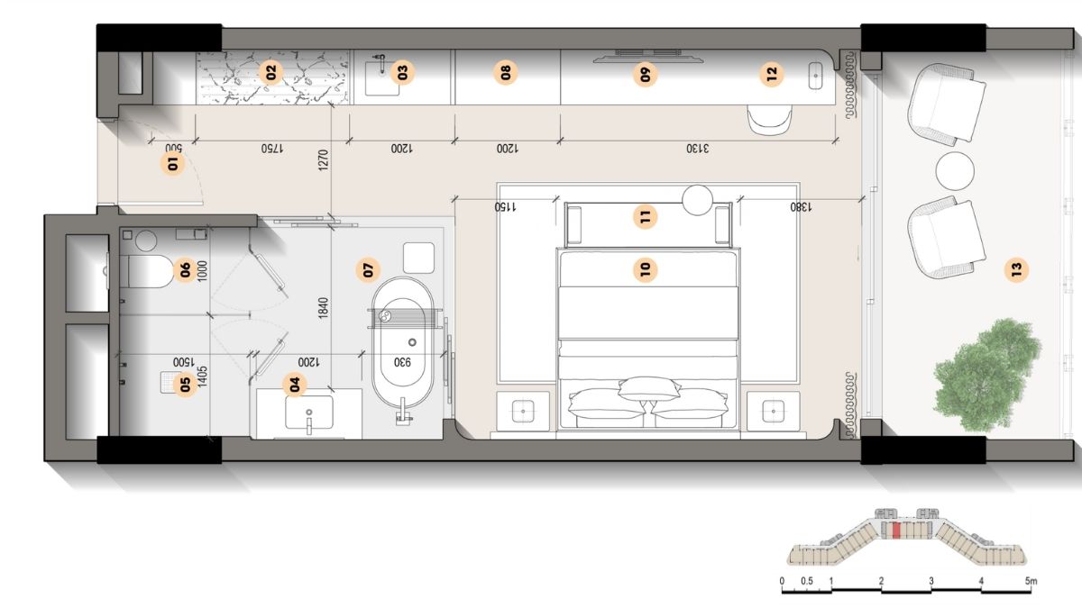 Layout Wyndham Grand Hotel Bình Châu