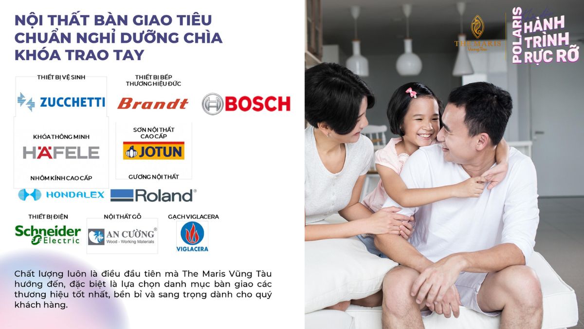 Nội thất bàn giao tiêu chuẩn nghỉ dưỡng chìa khóa trao tay Polaris Vũng Tàu