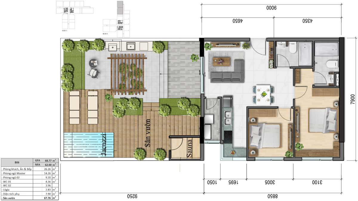 Layout Garden 2PN