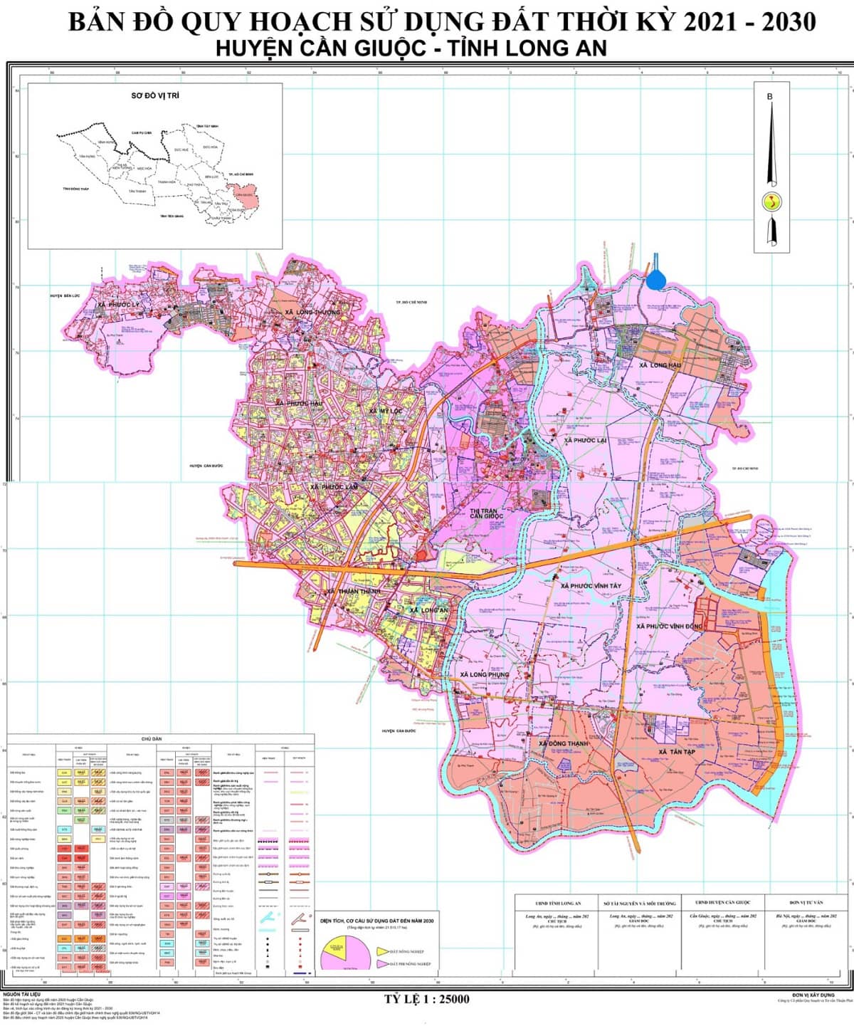 Bản đồ quy hoạch huyện Cần Giuộc
