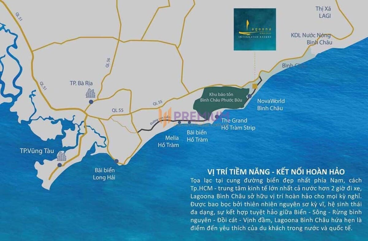 Tiềm năng Vị trí Lagoona Bình Châu Điểm sáng nghỉ dưỡng tỷ đô ven biển Bà Rịa - Vũng Tàu