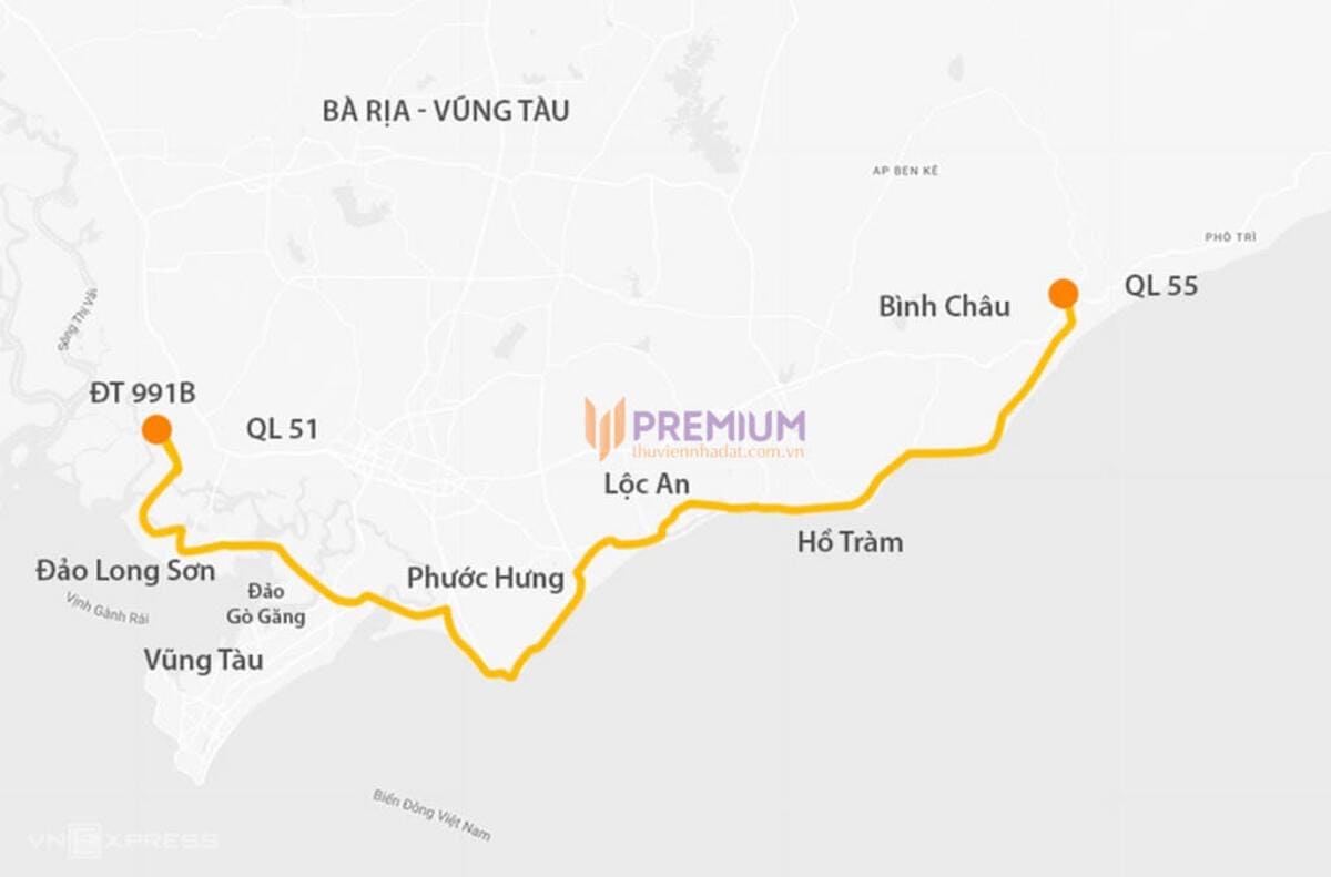 Khám phá Tiềm năng đường ĐT 994 - đường ven biển Bà Rịa - Vũng Tàu