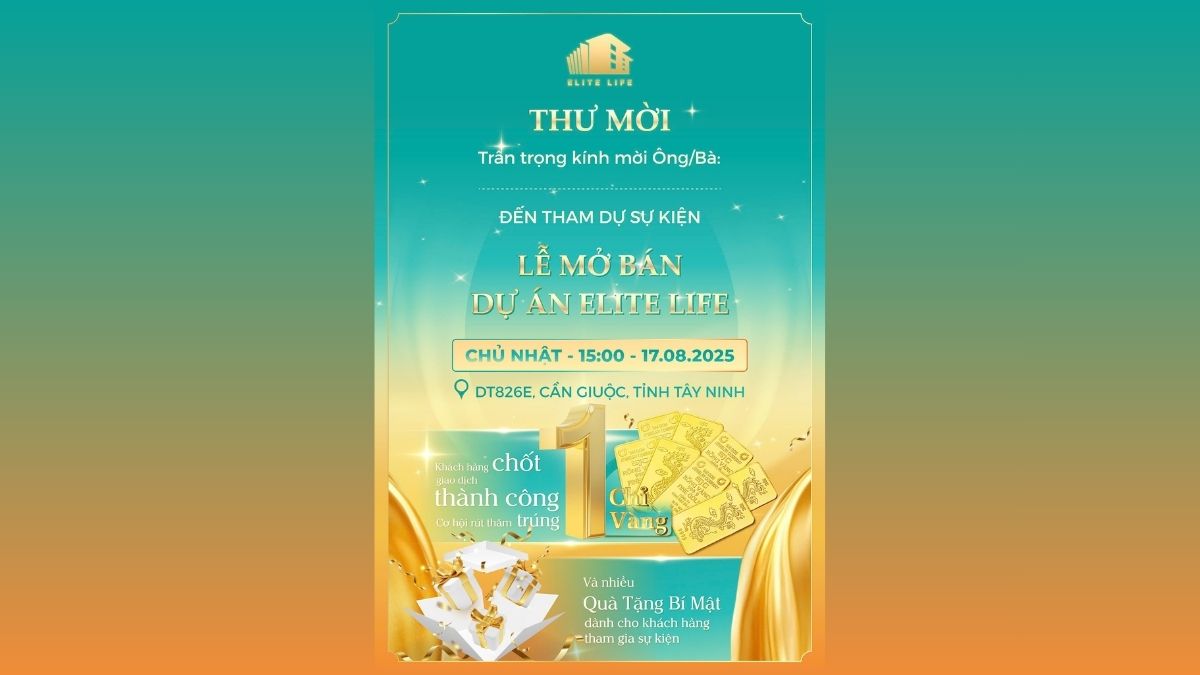 Lễ Mở Bán Elite Life (17/08): "Phép Thử" Cho Sức Hút Của Bất Động Sản Nam Sài Gòn Giai Đoạn Mới