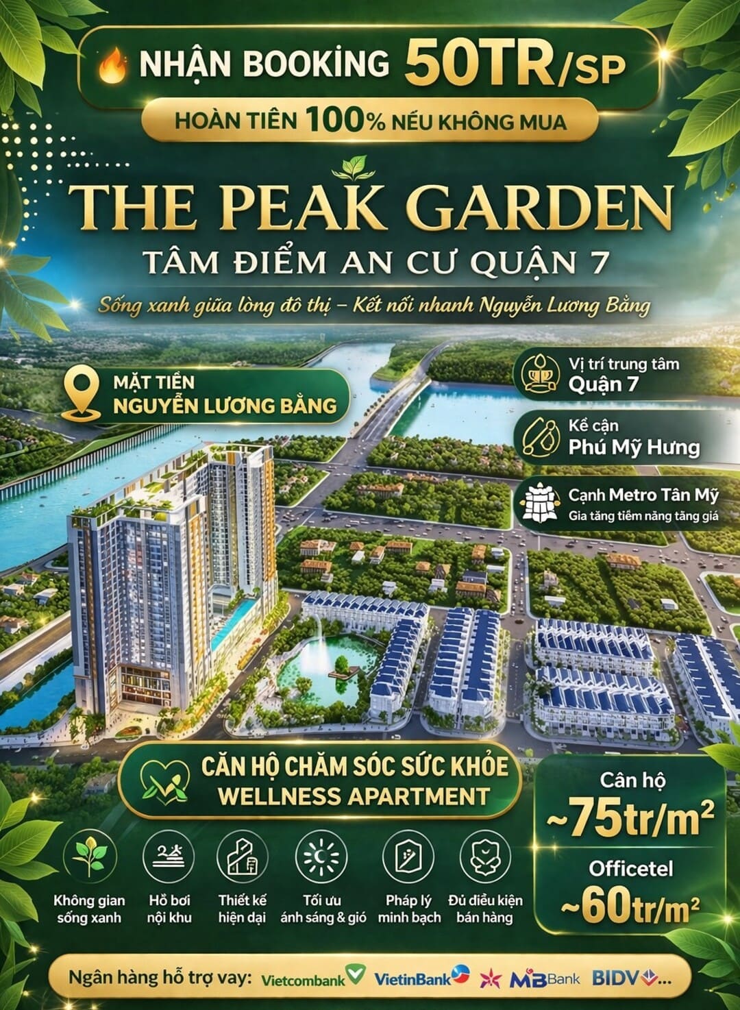 Vị trí tâm điểm kết nối của dự án The Peak Garden tại Quận 7