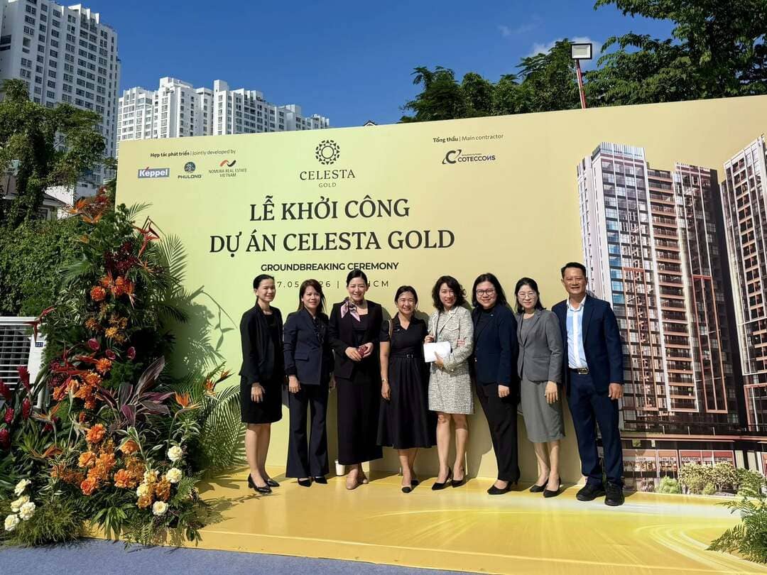 Hoạt động thi công tại dự án Celesta Gold sau ngày khởi công