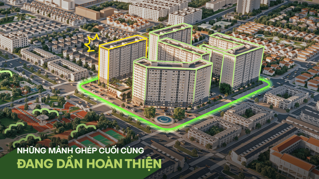 Sơ đồ tiến độ thi công hạ tầng thực tế tháp Solena Bình Tân